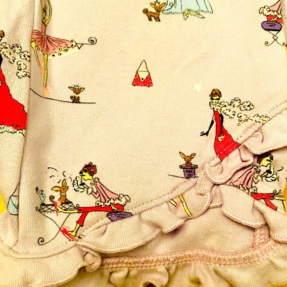 Lavender French-Themed Top & Pants, Size 9 - Picture 2 of 5